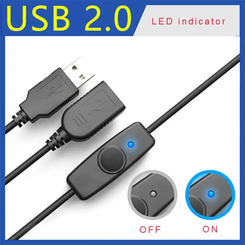 USB 2.0 Rozšírenie káblových káblov Prenos údajov s tlačidlom prepínania mužov na prenos dát prenosu dát predlžovania žien