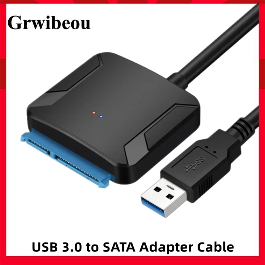 USB 3.0 až SATA Adapter Cable Cable SATA III pre konvertor adaptéra pevného disku 2,5 
