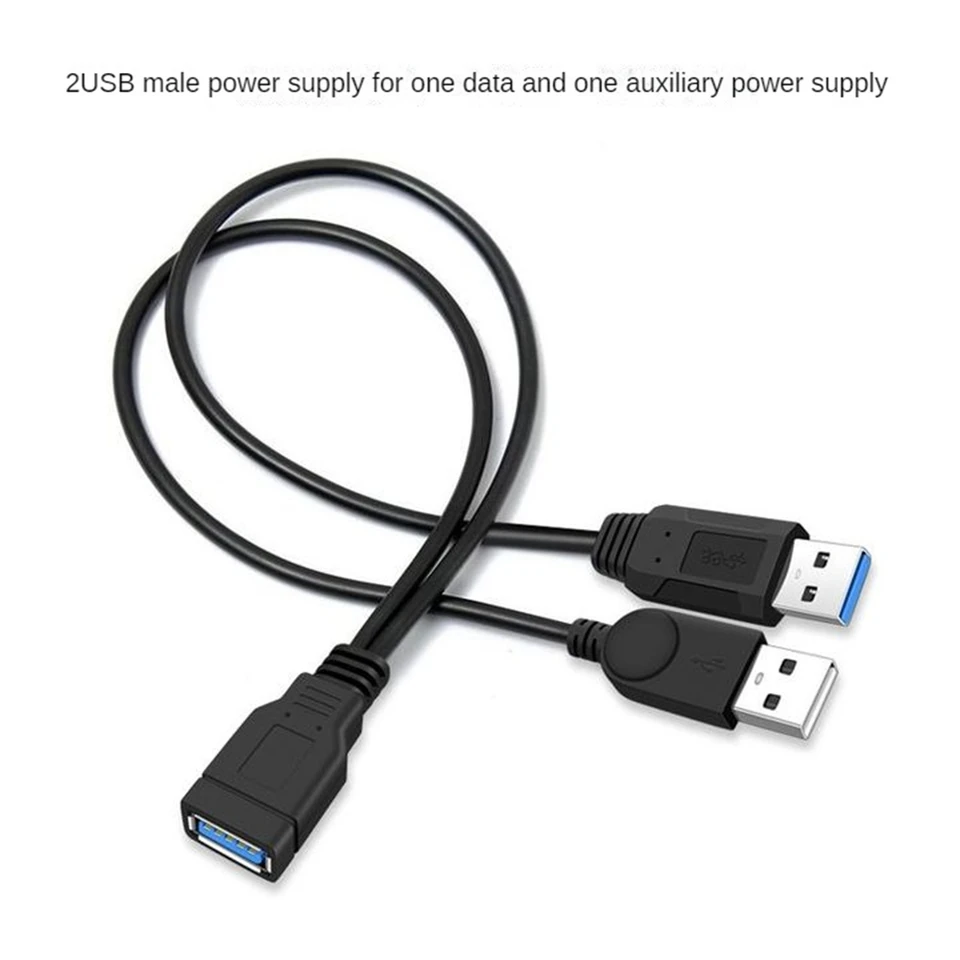USB 3.0 Dáta prenosu údajov Trvalá vysokorýchlostná prenos dĺžky prenosu údajov 35 cm y-line USB 3.0 Káblové kábel kábla HDD ľahko použiteľné