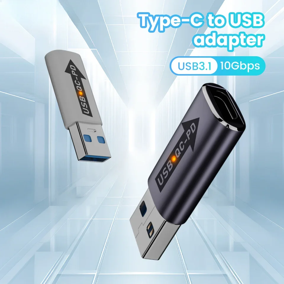 USB 3.1 Adaptér typ C PD do USB QC Converter USB Flash Drive Rýchly nabíjací konektor prenosu pre MacBook Huawei Xiaomi Samsung