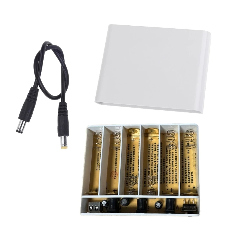 USB 5V 9V 12V DIY 6X 18650 BATTERICKÉ UPS boxy pre reproduktor CCTV CAMERAS SPRÁVA