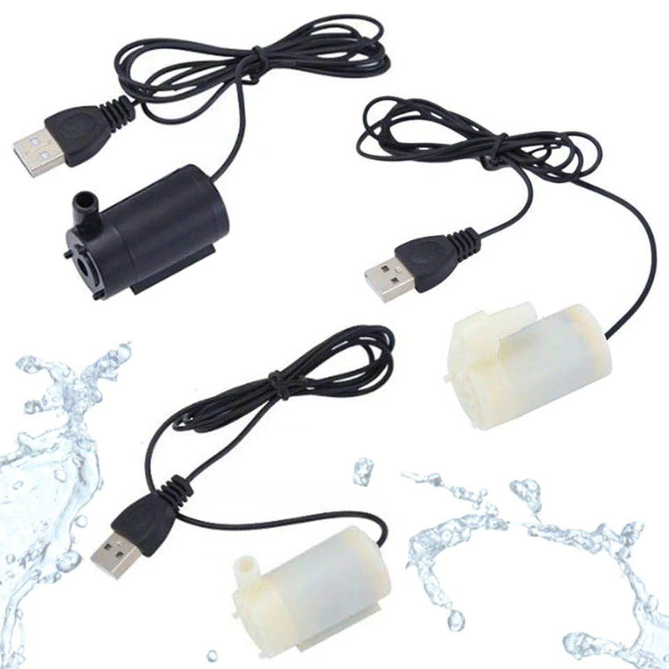 USB 5V Nízke napätie Malé vodné čerpadlo Micro Mini ponorné čerpadlo ultra tiché USB Hydroponická rastlinná výsadba remeselníkov