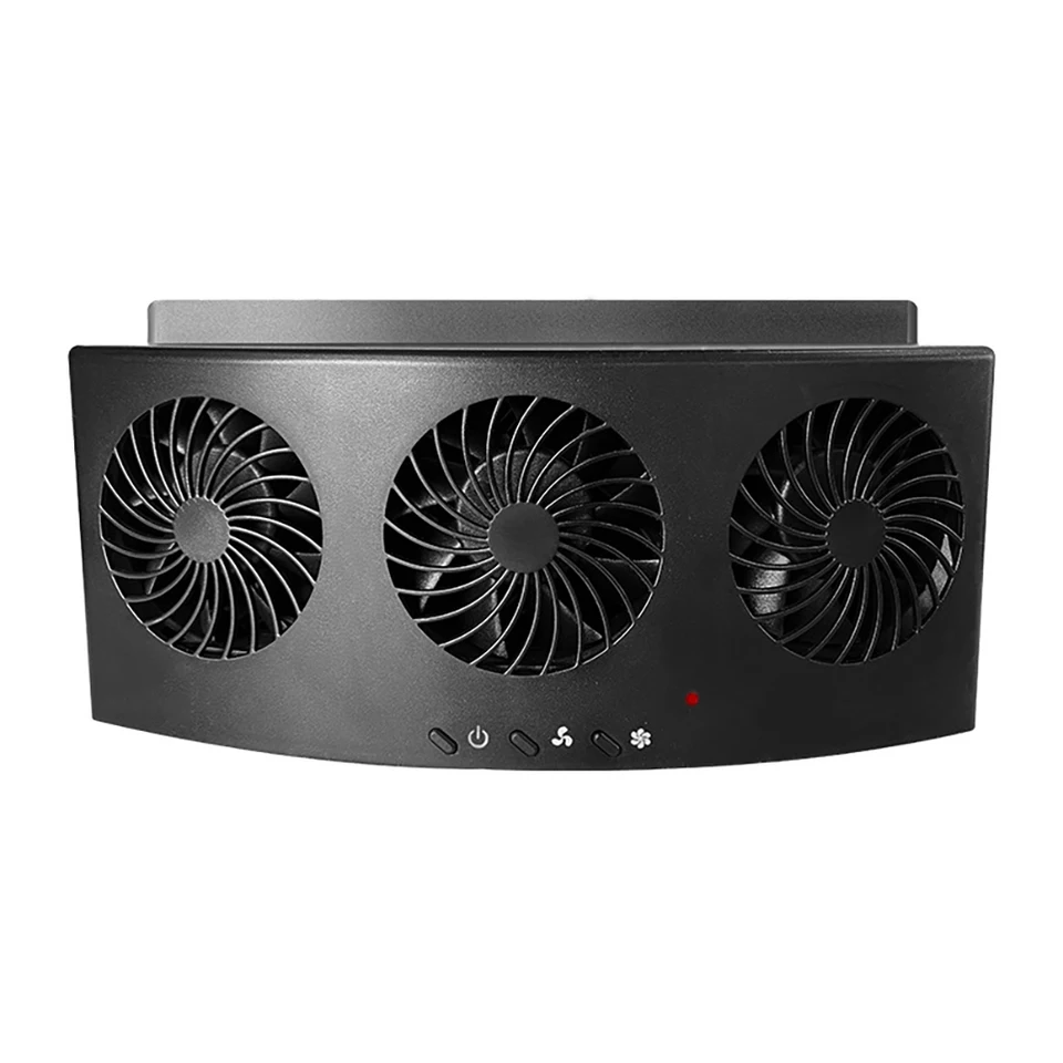 USB 5V Ventilačné ventilátor 4000 ot./min. Výfukovo ventilátor Troj-hlava automatického interiéru radiátora Mini automatický ventilátor pre kancelárske auto domov