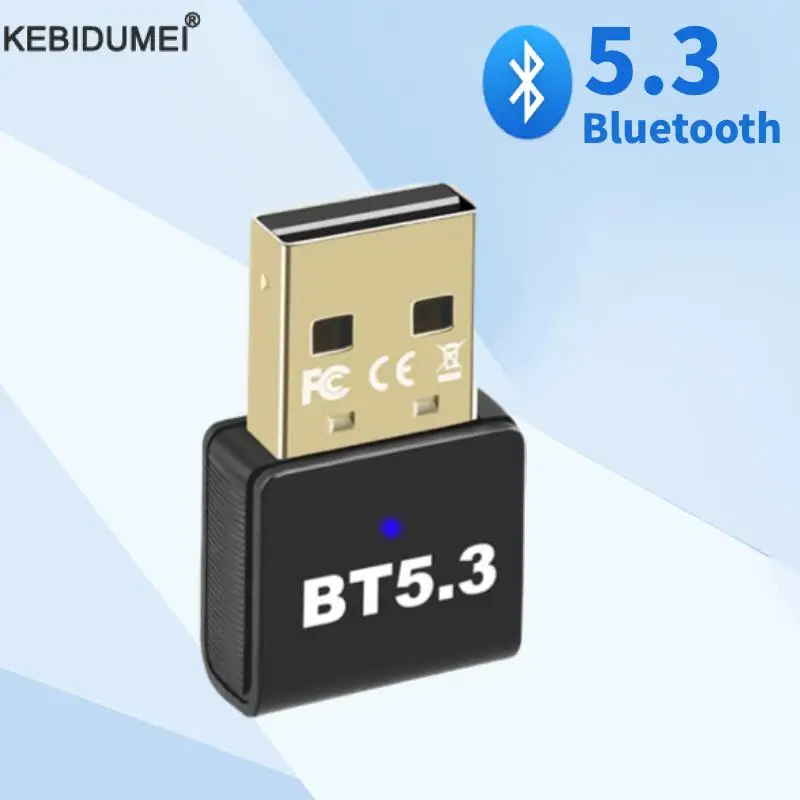 USB Bluetooth 5.3 Adapter PC USB prijímač Dongle Wireless Adapter pre PC Wireless Keyboard Win11/10/8.1 Drive Free