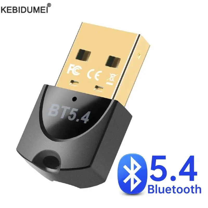 USB Bluetooth 5.4 Dongle Adapter pre bezdrôtovú klávesnicu Mouse Hudobný prijímač Audio prijímač Audio pre PC Bluetooth Adptador