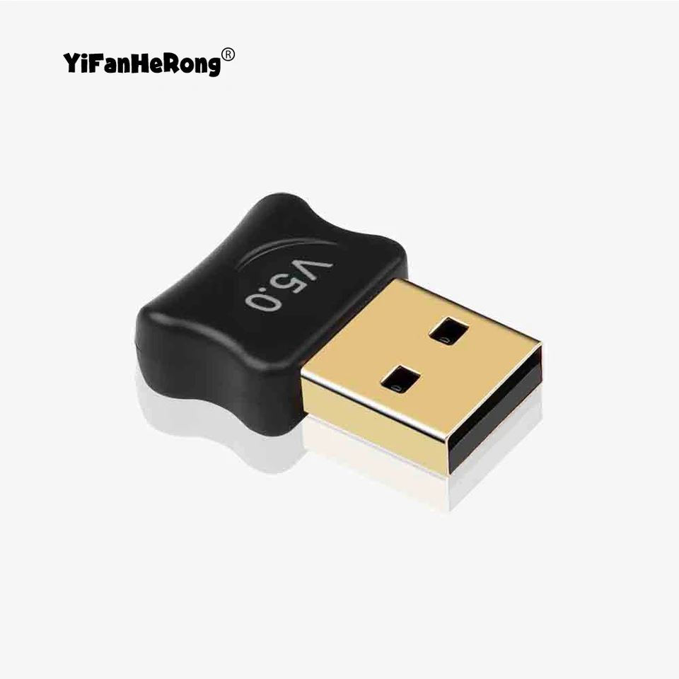 USB Bluetooth kompatibilný 5.0 Adaptér vysielača Dongle pre PC PC počítačový receptor prenosného telefónu Audio tlačiarenský prijímač Audio tlačiareň