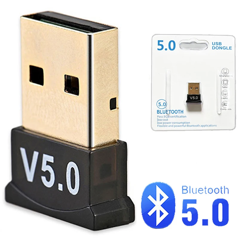 USB Bluetooth Prijímač BT prenosový vysielač APTX Mini adaptér USB Bluetooth 5.0 Dongle V5.0 Driver Adapter pre Windows 7/8/8.1/11