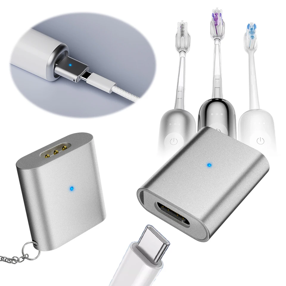USB C/8 PIN SMENNÁ až Magnetic 3pin s indikátorovým svetlom a šnúrkou USB C Adaptér konvertor Converter Connect pre Laifen Wave