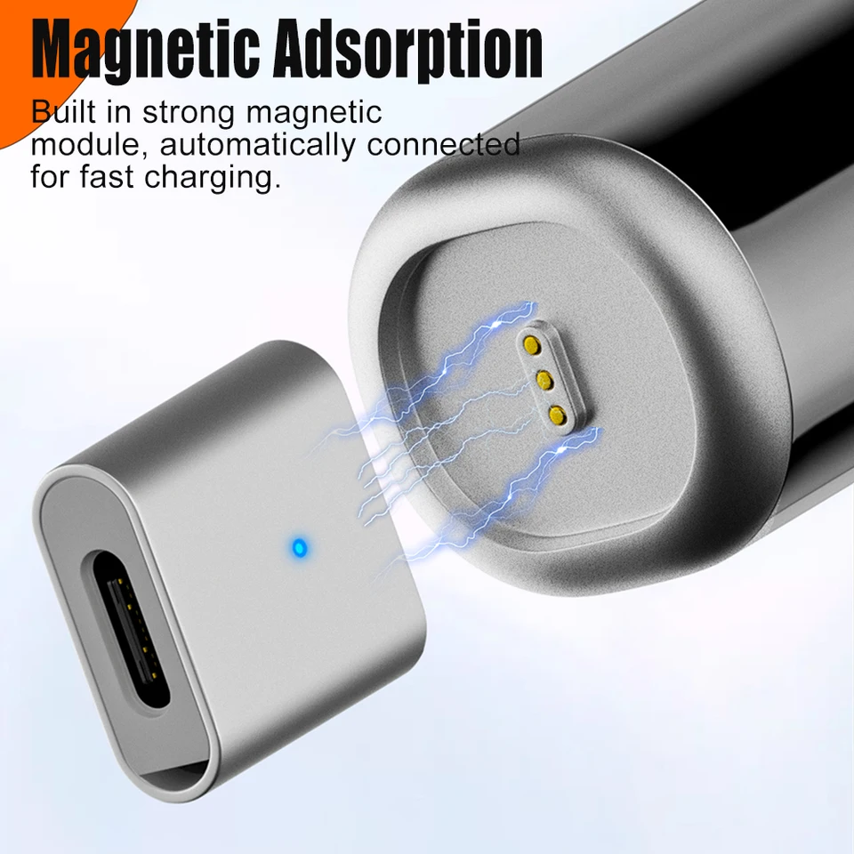 USB C/8 PIN SMEZPEČNÉ až Magnetic 3pin s indikátorovým svetlom a nabíjačkou nabíjačke na nabíjačke na nabíjačke pre Laifen Wave pre Laifen Wave