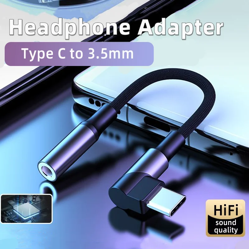 USB C až 3,5 mm audio adaptér Typ C do slúchadla pomocný kábel Hifi DAC pre Xiaomi Samsung Transsion Huawei Realme