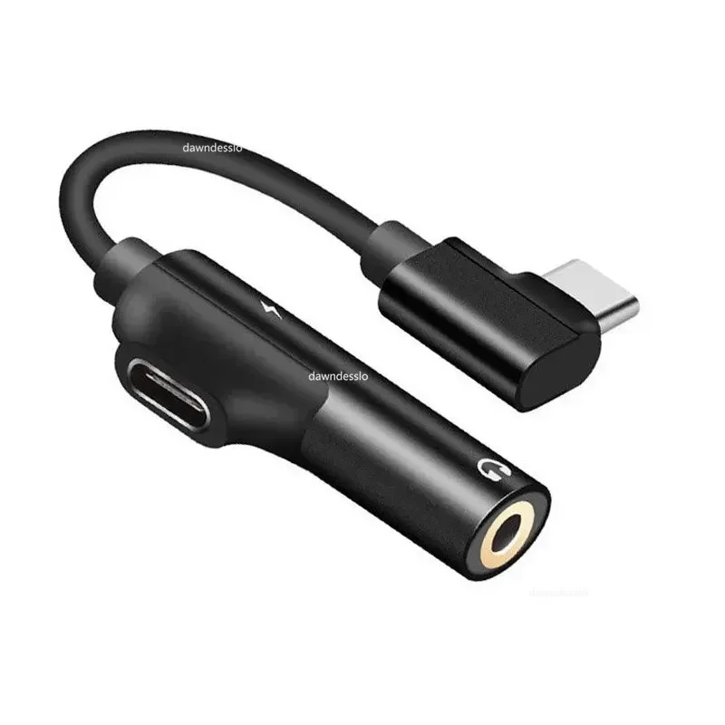 USB C DAC adaptér 2 v 1 typu C až 3,5 adaptér slúchadla Audio Type-C do slúchadiel 3 mm jack aux USB C 3,5 pre Xiaomi USBC 3 5