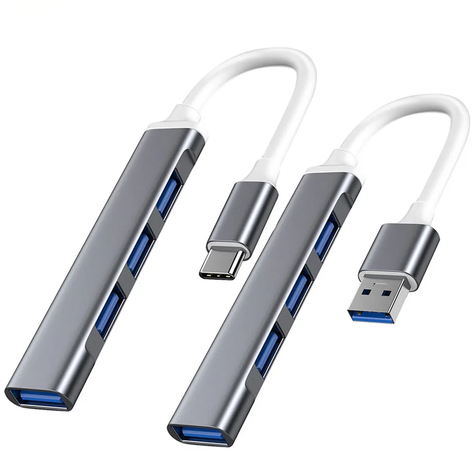 USB C Hub 3.0 Typ C 3.1 4 Port Multi Splitter Adapter OTG pre Xiaomi Lenovo MacBook Pro 13 15 Air Pro PC počítačové príslušenstvo