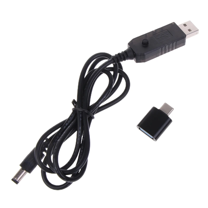 USB C Typ C až 5,5 x 2,5 mm 12 V 1,5A Výkonový kábel pre monitory WiFi Routers Camera T21A