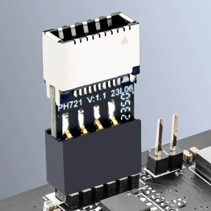 USB C Základný adaptér Základná doska USB2.0 9PIN Muž do typu-e ženského adaptéra Typ-C Socket 9-PIN PH721