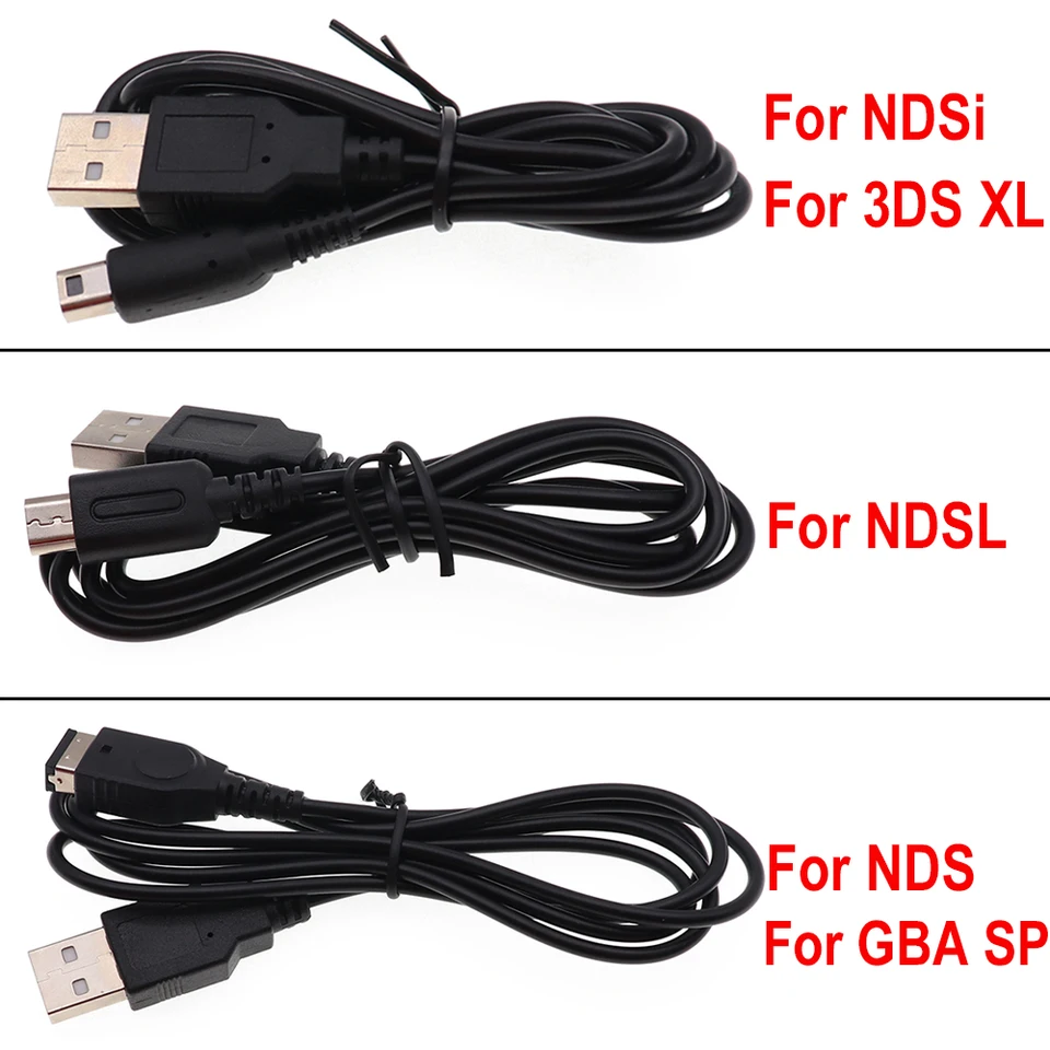 USB Data Charger Nabíjací kábel napájacie kábel pre DS Lite DSL NDSL pre NDSI 3DS NOVINKA 3DS XL LL NDS GBA SP