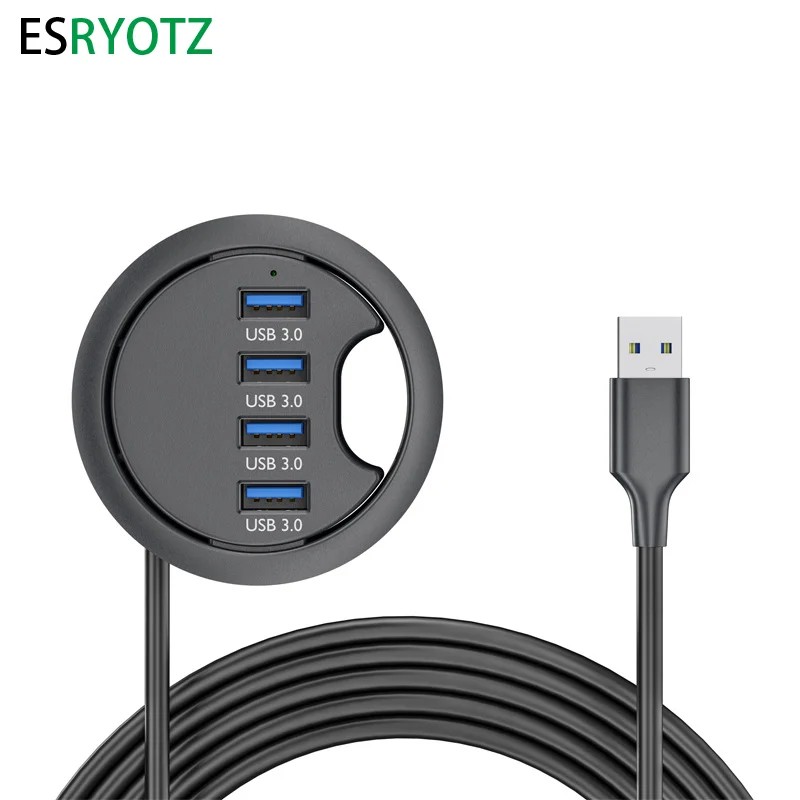 USB Desk Hub USB3.0 Hub s 2 port USB3.0 2 Port Type C Adaptér pre stolné počítače/notebook USB Hub Desk Mount USB3.0 Splitter