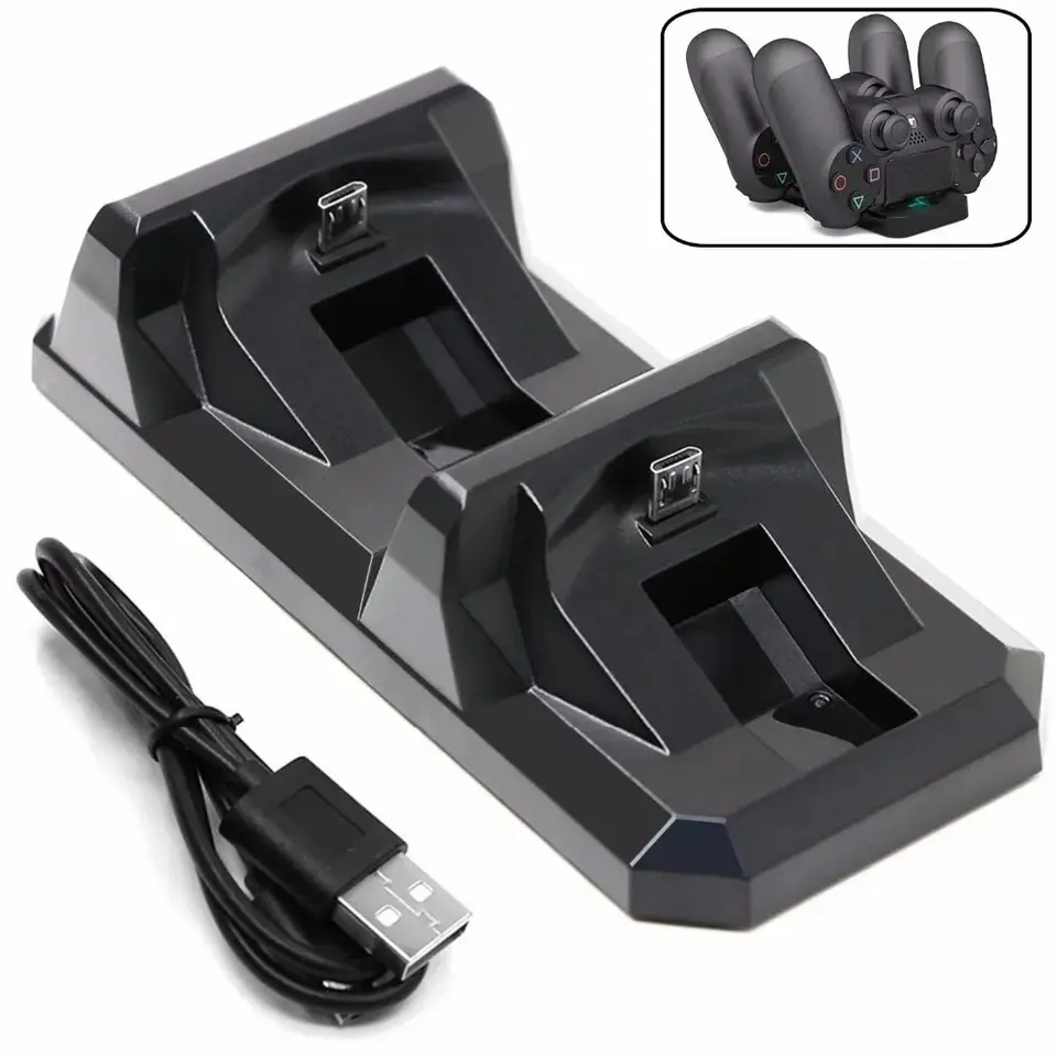 USB Dual Cabil Dock pre držiteľ stánkov nabíjania PS4 Controller Gaming pre Sony PlayStation 4