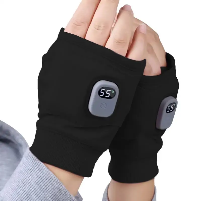 USB elektrické vyhrievané rukavice s 2000 mAh batériou 3 rýchlosť nastaviteľné vykurovacie rukavice Dámske dotykové obrazovky Zimné teplá teplá teplá