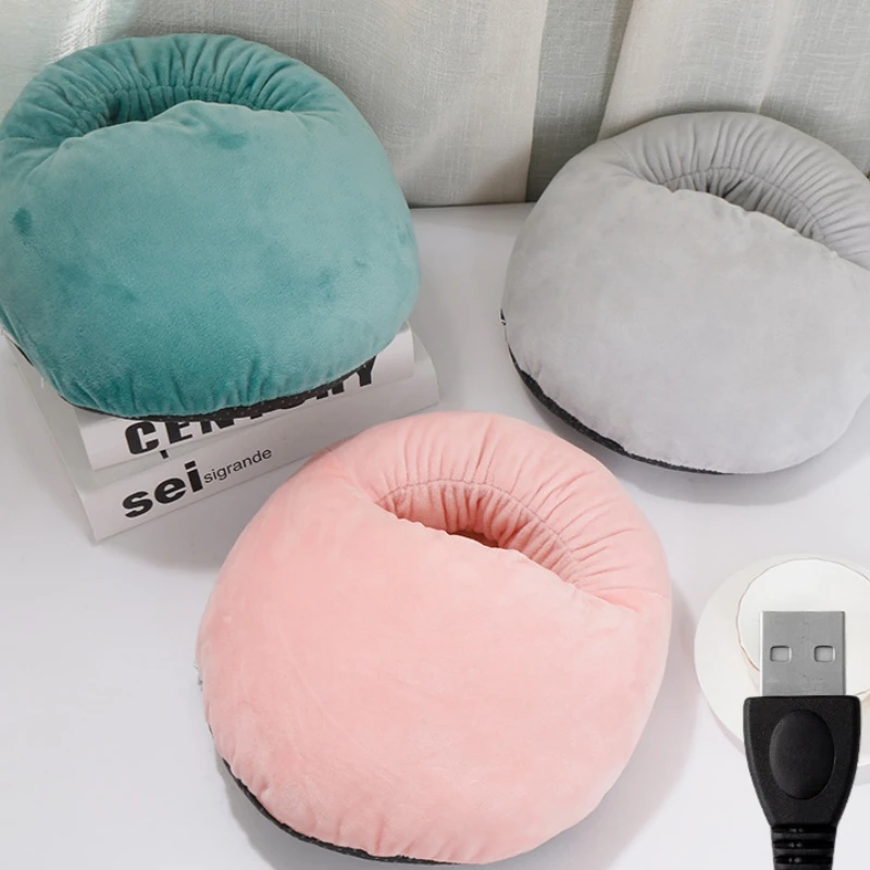 USB Elektrický ohrievač nôh na nabíjanie Fleece Cartoon Cat Where Foot Cover Nohy Vykurovacie vankúšiky pre domácu spálňu spánok