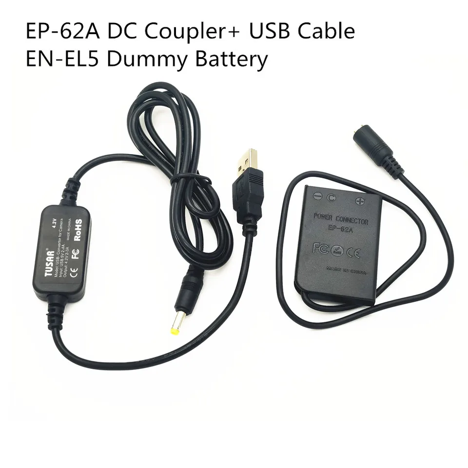 USB+EP-62A EP62A EH-62A EH62A DC COUPER EN-EL5 DUM) DUM) pre Nikon P500 COOLPIX 5200 4200 3700 P5100 P5000 P4 P3
