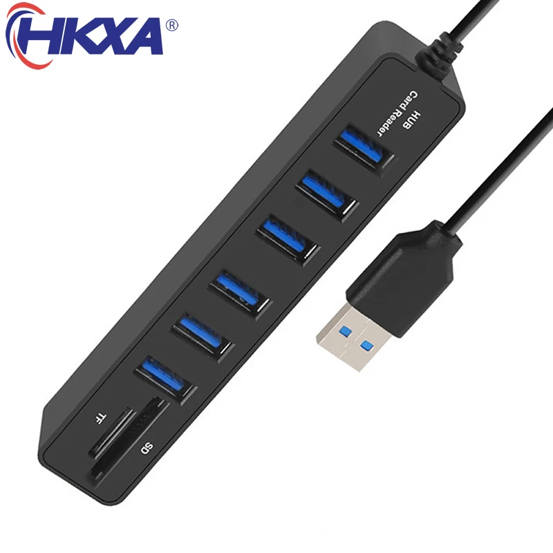 USB Hub 6 Ports Expander Adapter USB 2.0 Hub Multi USB Splitter 2.0 HAB 2 HUB 2.0 VIAC USB2.0 USB-HUB CARTS pre PC