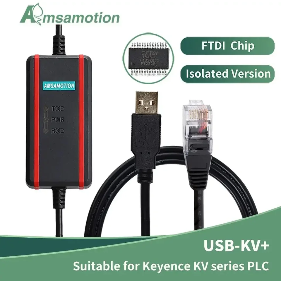 USB-KV+ vhodné pre Keyence KV Series PLC Data Programming Cable Cable Rine RJ45