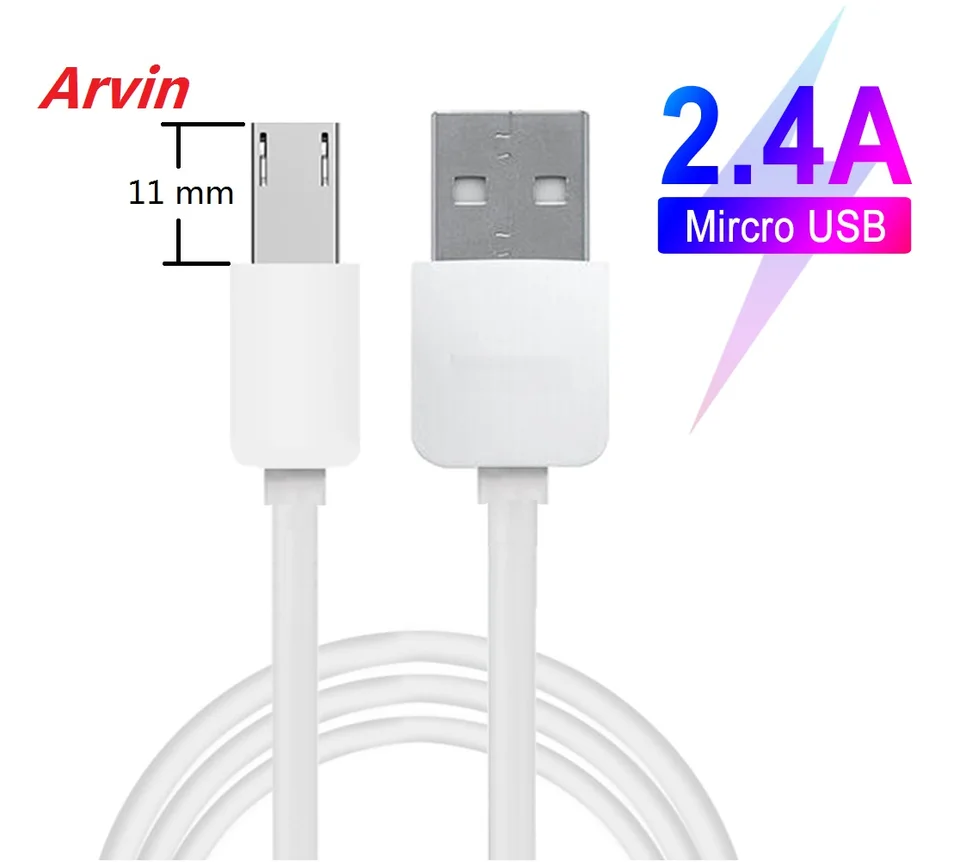 USB kábel 100 cm micro dlhé USB pre BlackView BV6000 BV5000 OUKITEL K10000 K3 DOOGEE S60 Telefón