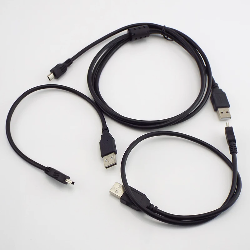 USB Muž do mini 5p konektor nabíjania Dátové nabíjacie nabíjacie káblové nabíjačky nabíjač Tr.
