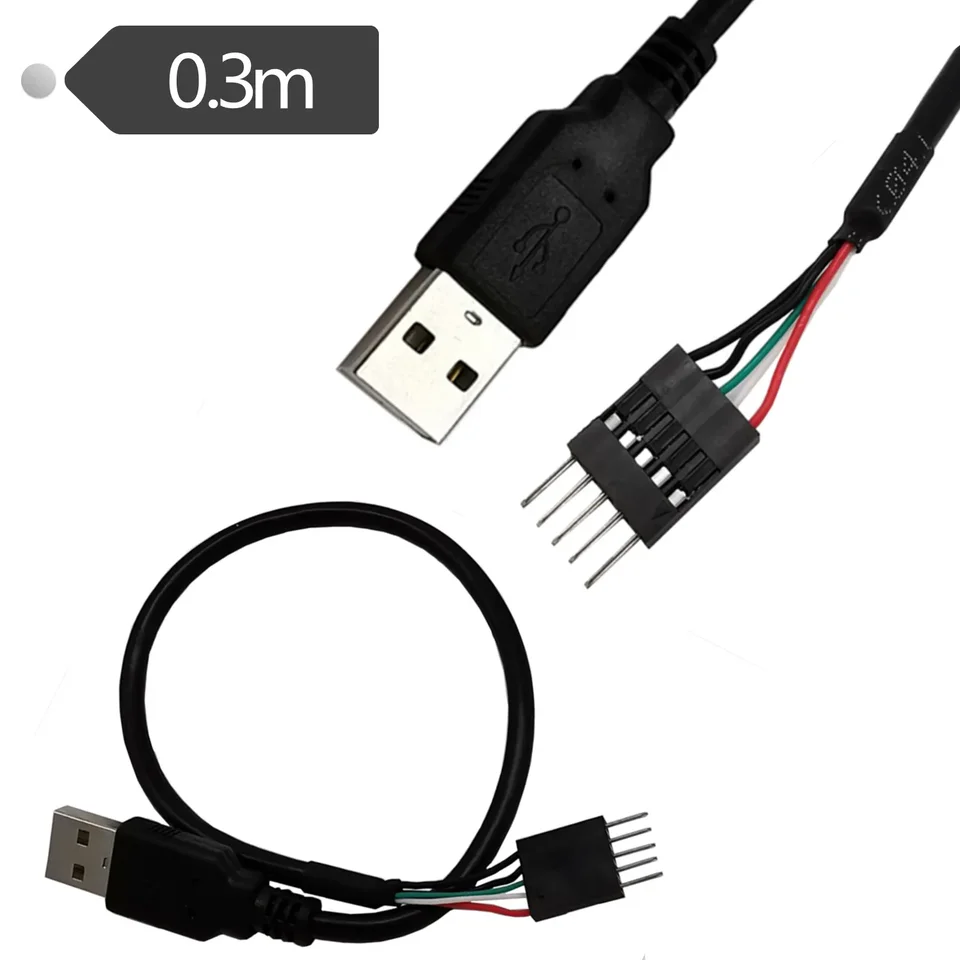 , USB na DuPont 2.54/1 * 5p pripojený kábel, USB AM/DuPont Board kábel