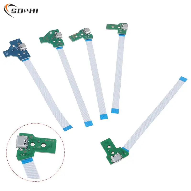 USB nabíjacia doska s zásuvkou s káblom Flex Ribbon pre 12pin JDS-011/JDS-030/JDS-040/JDS-055 14PIN JDS-001 pre radič PS4