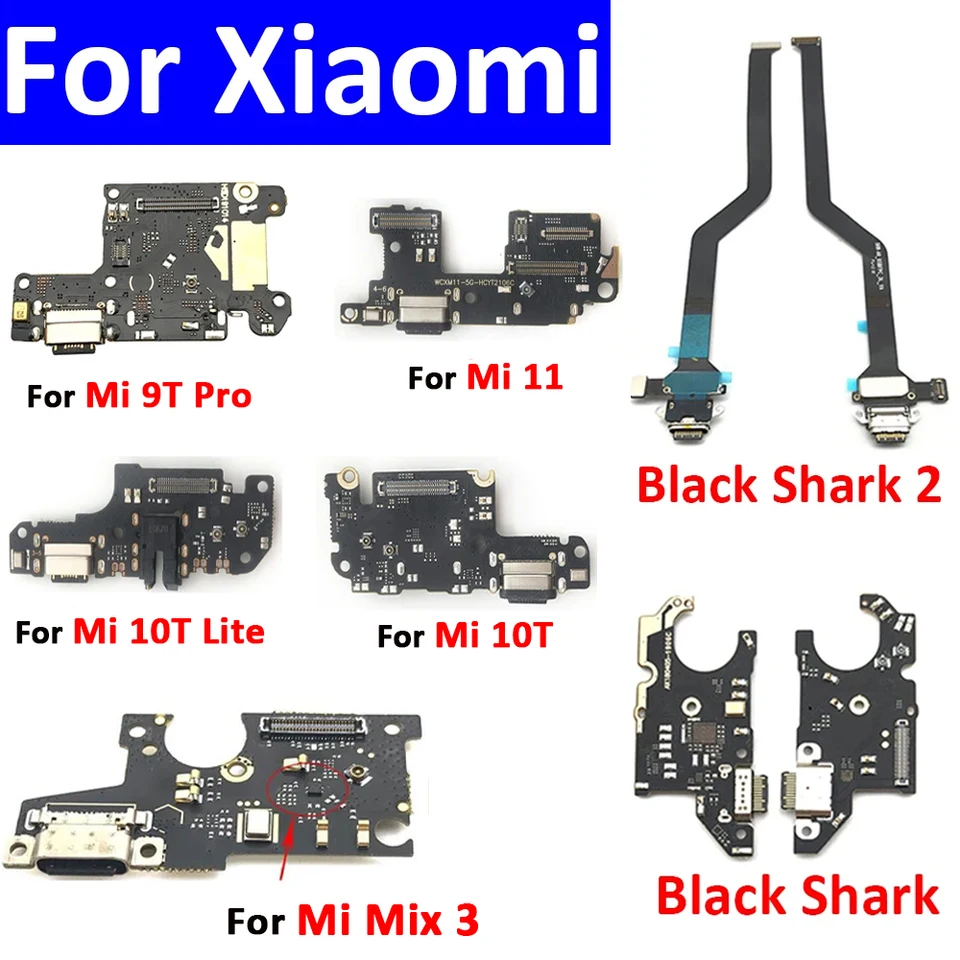 USB nabíjacie port dock nabíjačky zástrčky pre konektor pre Xiaomi Mi 10 T Lite 11 9tpro Mix 3 Black Shark 2 pre POCO F1 F3 M3 X3