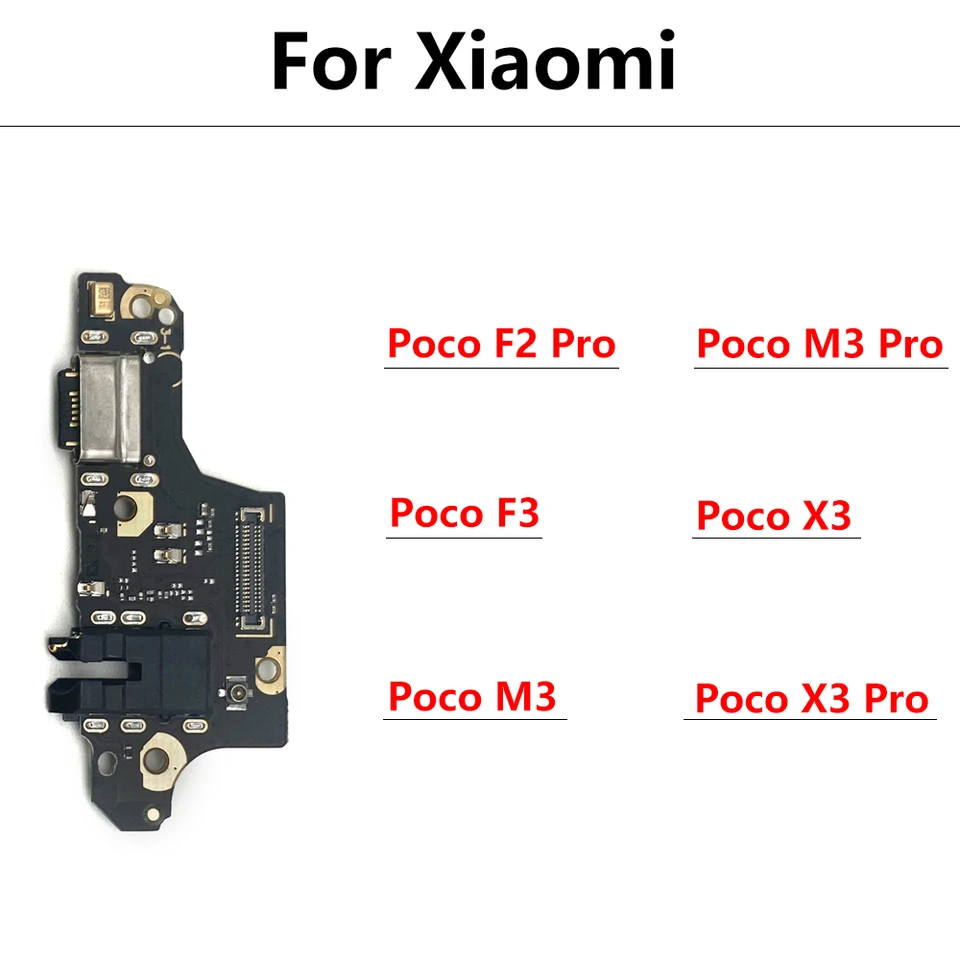 USB nabíjací port doska flex káblových dielov pre Xiaomi POCO x3 x5 x4 Pro 5G F3 F4 GT Mikrofónový modul