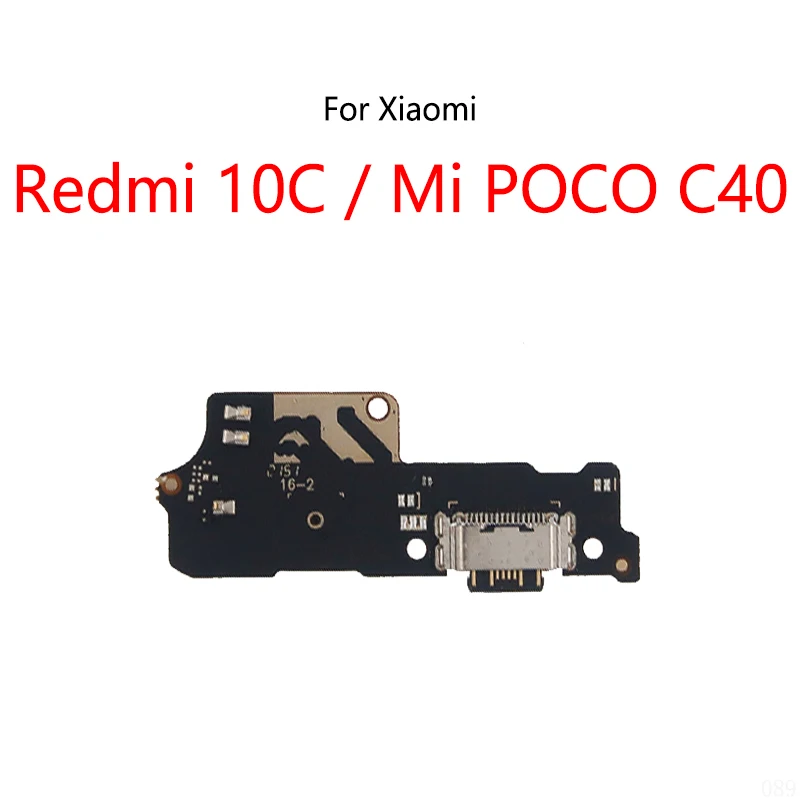 USB Nabíjací prístavný port soketový konektor konektora konektora Flex pre Xiaomi Redmi 10c / Mi POCO C40 Modul