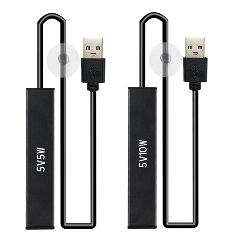 USB nabíjanie akváriu ohrievač ryby s nízkym tlakovým vykurovacím prútom Drop Diship