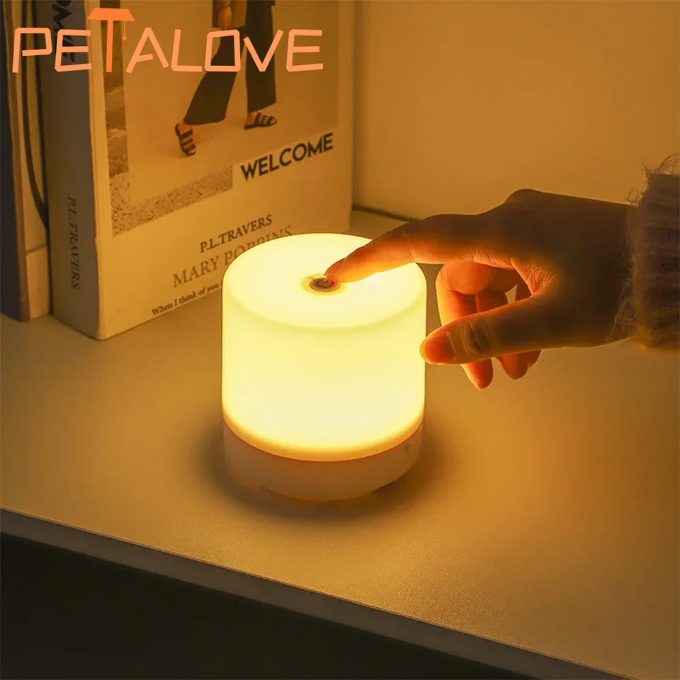USB nabíjanie nočné svetlo dotykové nočná lampa 3 režimy stmievanie stolovej lampy Spálňa ochrana očí pre deti darčeková kniha LED kniha lampa