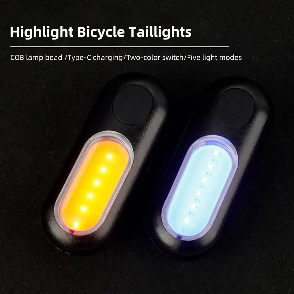 USB nabíjateľný bicykel Zadný chvost svetlo červená LED LED svetlé zadné svetlá sa zmestí na akékoľvek varovanie bicyklov na bicykli/prilbe pre bezpečnosť cyklistiky