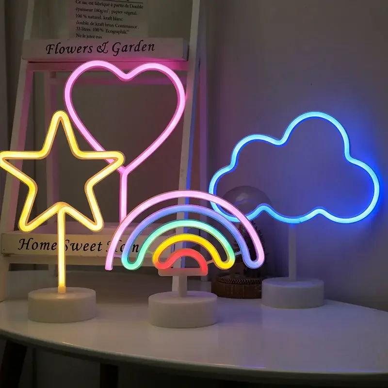 USB nočné svetlo neónové znamenie lampa Flamingo nočná lampa vianočná párty svadobná dekorácia nočné svetlo Darček darček jednorožec neónové svetlo