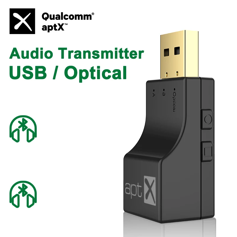 USB Optický bezdrôtový Bluetooth 5.4 vysielač 2 v 1 Audio adaptér Nízka latencia pre TV PC PS3/PS4/Xbox Wireless Adapter Adapter