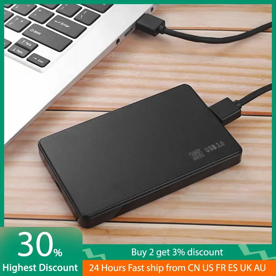 USB pevné diskové adaptér Pobrežie pre notebook PC 2,5 palca SATA SSD HDD Mobile Case Pase Pase Pase External Pek Disk pre PC