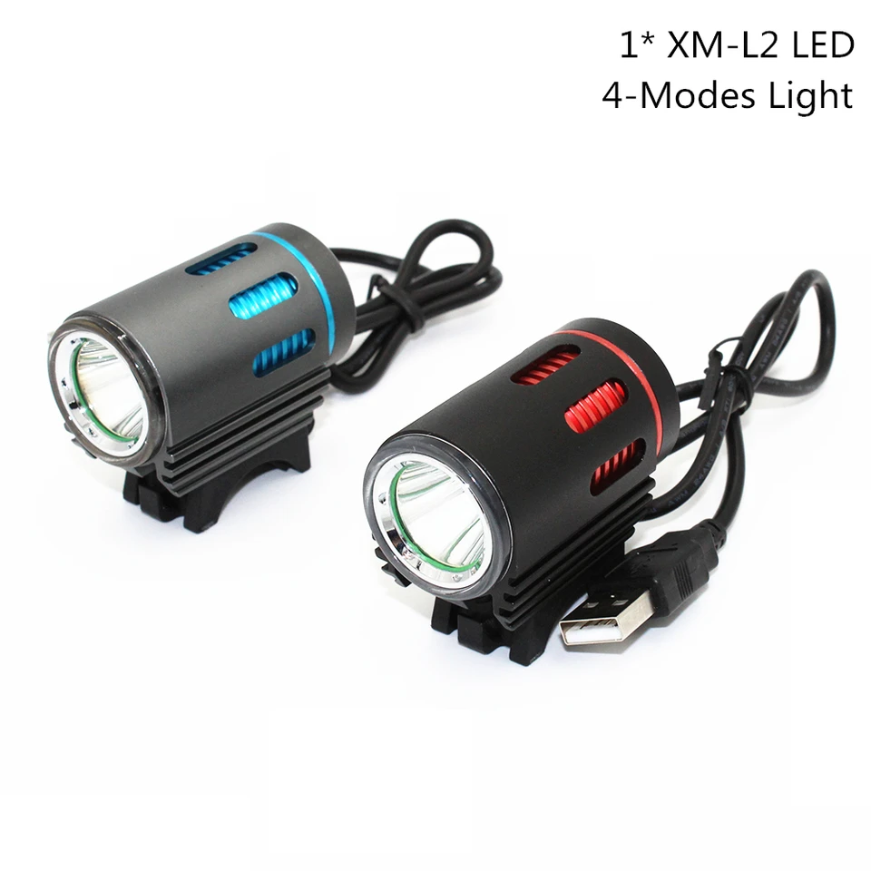 USB port 6 - 8,4 V nabíjanie 1x XM -L2 LED 1200LM LED svetlomet bicykla Light Bicykel predný svetlometový svetlomet