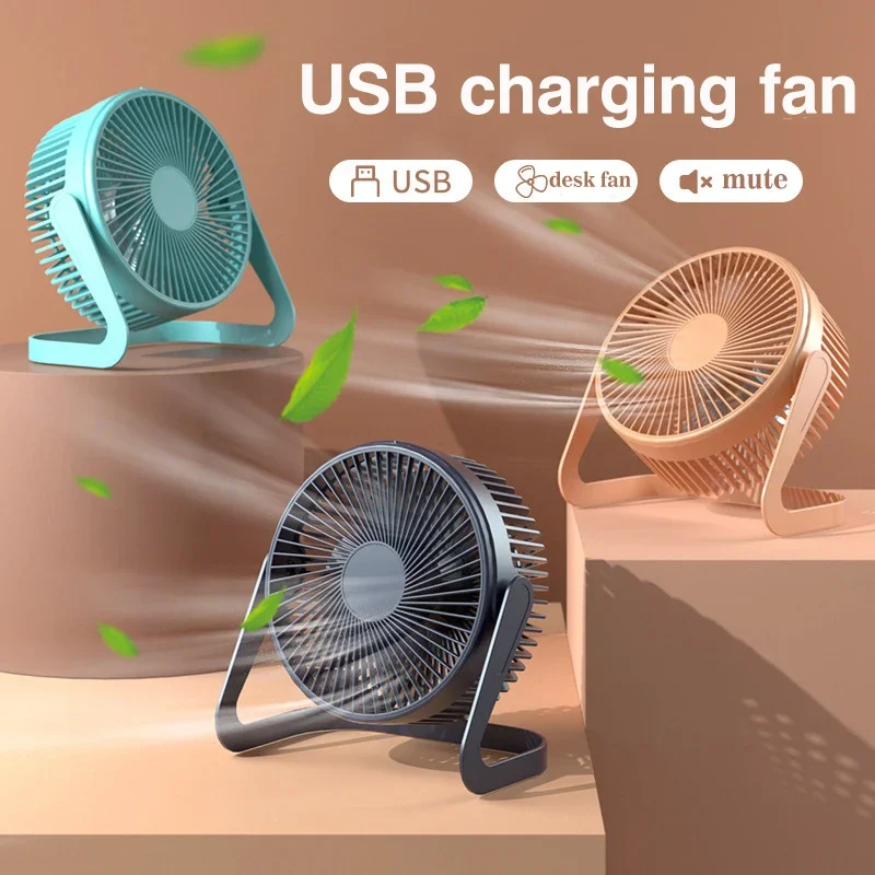 USB Power Mini ventilátor 5 palcov malého stola chladenia prenosný ventilátor super stlmená chladič 180 stupňov rotácie ventilátora pre domáce spotrebiče
