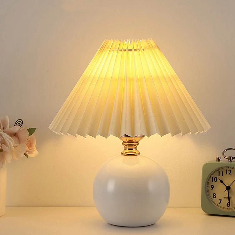 USB retro skladaná nočná lampa stola roztomilý stolný lampa pre spál