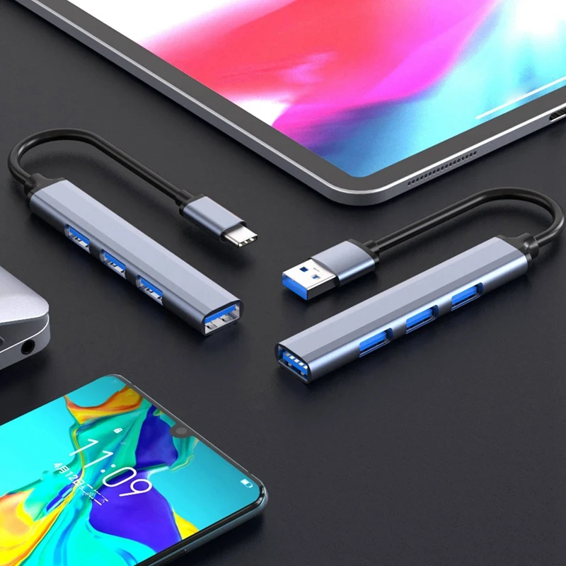 USB Splitter Accessories Multi Hub na USB 3.0 adaptér USB niekoľko portov napájací adaptér
