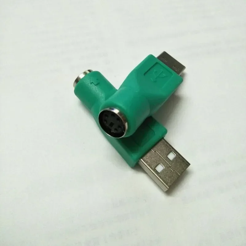 USB to PS2 Green Adapter One Bag One Pack USB Muž do 6pin žien pre počítačové adaptéry adaptéra myši a myši