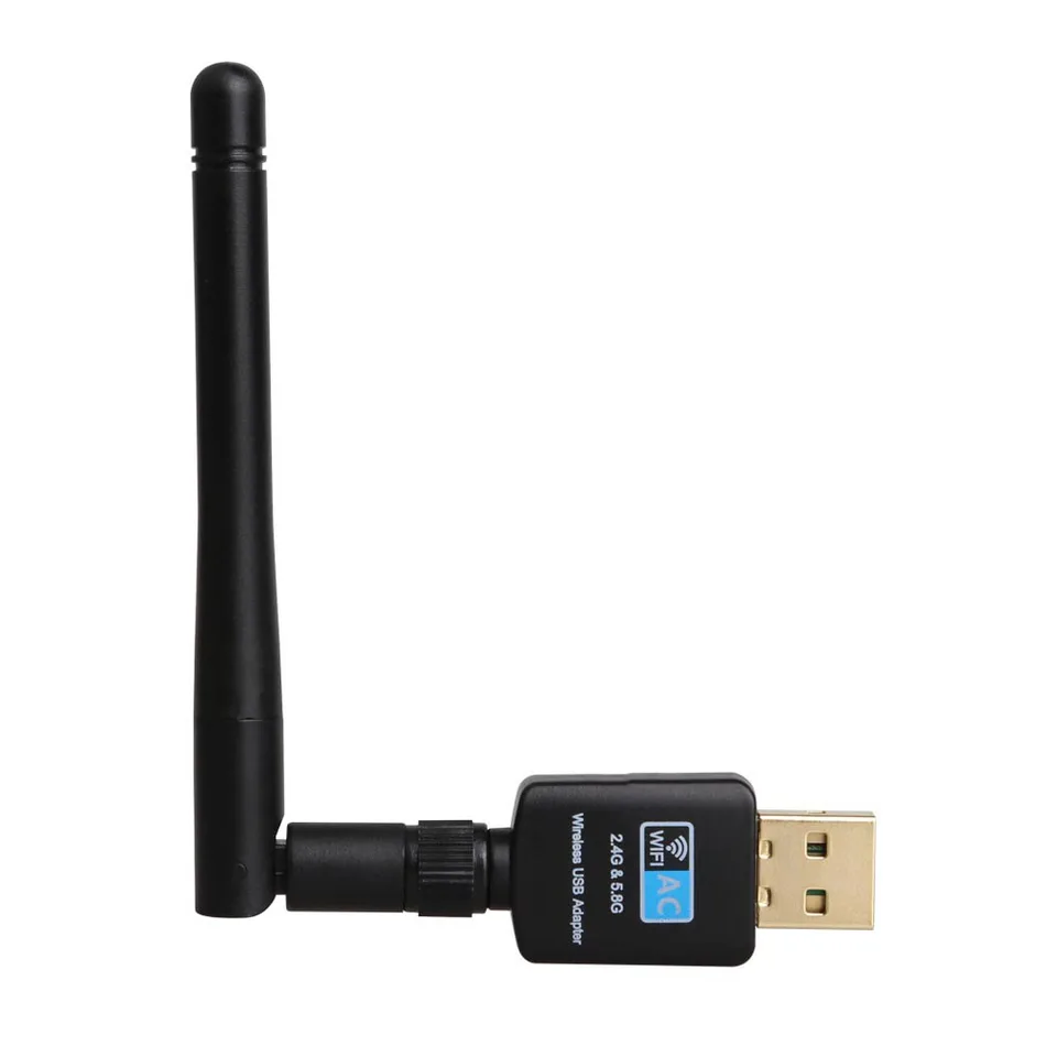 USB WiFi Adapter 5GHz+2,4 GHz Wi-Fi prijímač vysokorýchlostný 600 Mbps Wi-Fi anténa bezdrôtovej sieťovej karty 802.11ac