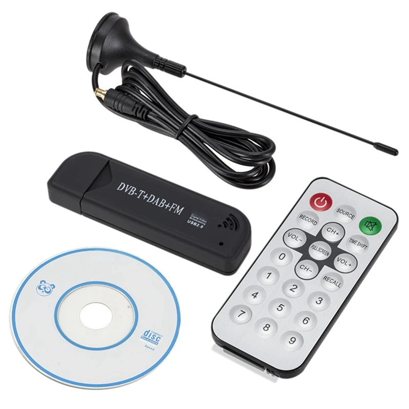 USB2.0 FM SDR Dongle Digital TV TENER Stick prijímač pre nahrávanie a prehrávanie v reálnom čase, ľahko použiteľné