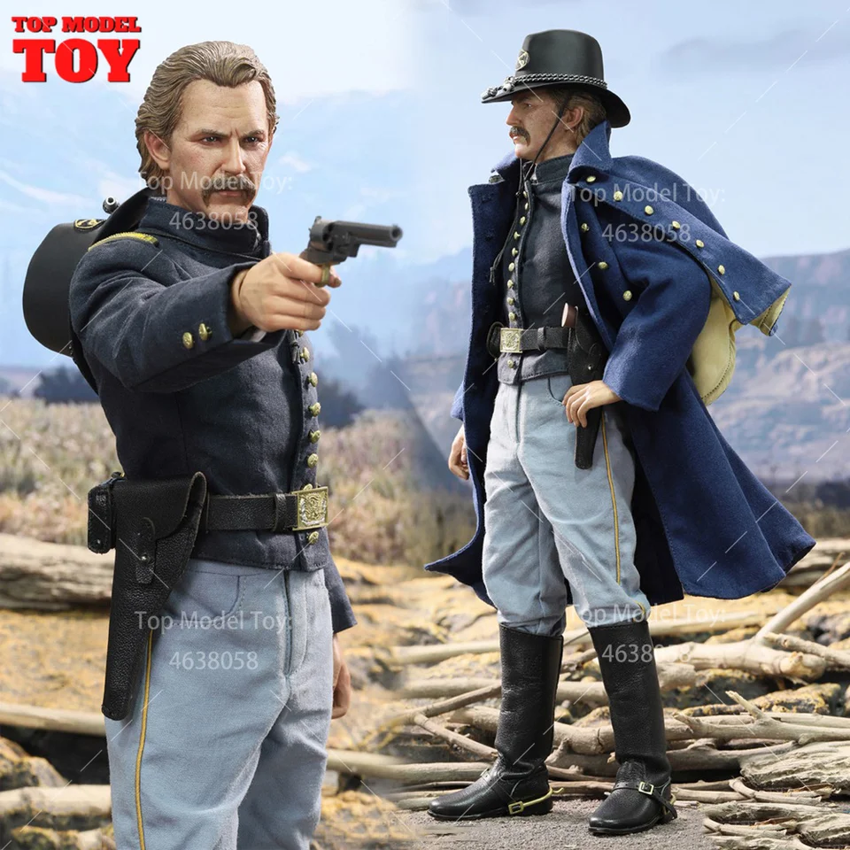 Uskutočnil NS80175 1/6 USA CIVILNÁ VOJNÁ ALLIÁLNA ARMA KAPIGÁRNA AKCIÁL JOHN DUNBAR MODEL
