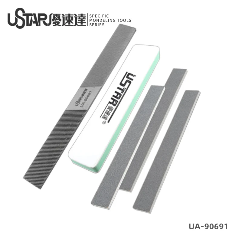 Ustar model Diy Brinding Rod Súprava obsahuje kovové súbory leštiace špongie obojstranné brúsky