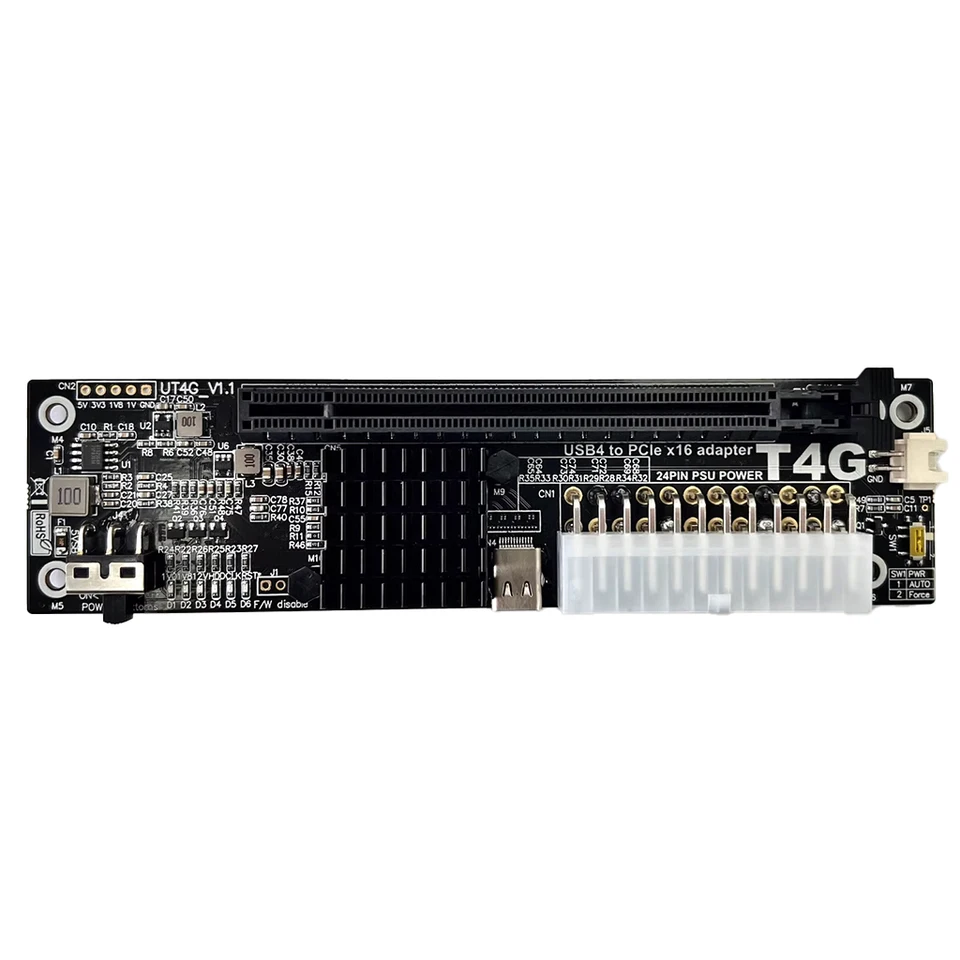 UT4G Grafická dokovacia stanica USB4 do PCIE4.0 X4 EGPU Adaptér pre držiak DOCK THUNDERBOLT3/4 GPU pre num itx STX PC laptop