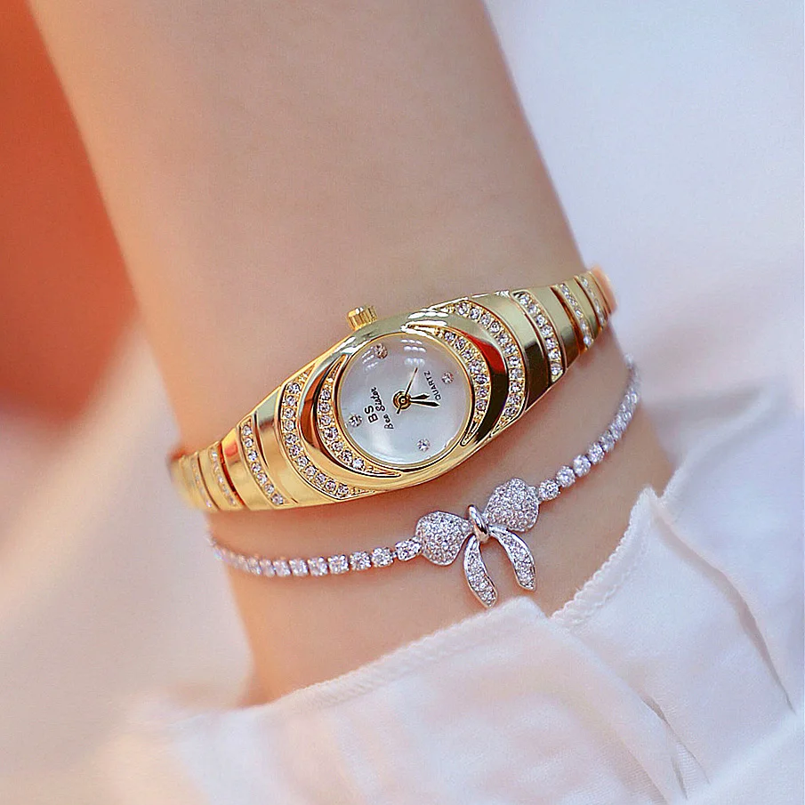 Uthai Women Watches reťaz hodinky Lixus luxusná značka oválne nepremokavé dámy hodinky ženský módny kremeň náramok náramok náramok